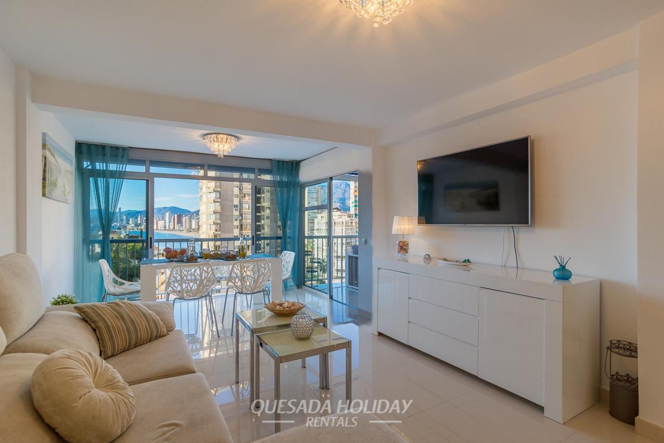 La Perla Benidorm Apartment Seaview & Pool Levante Beach Exterior foto