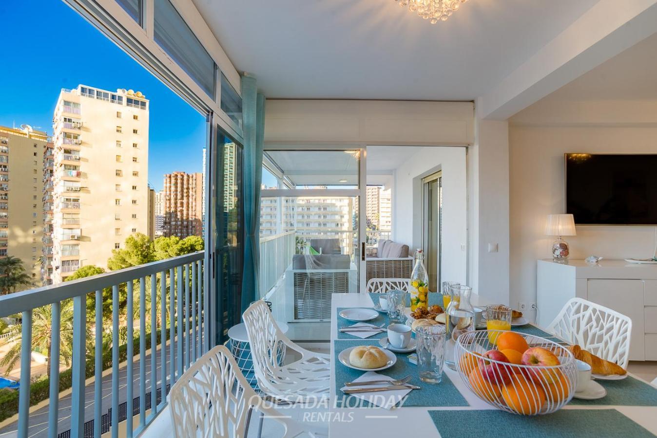 La Perla Benidorm Apartment Seaview & Pool Levante Beach Exterior foto