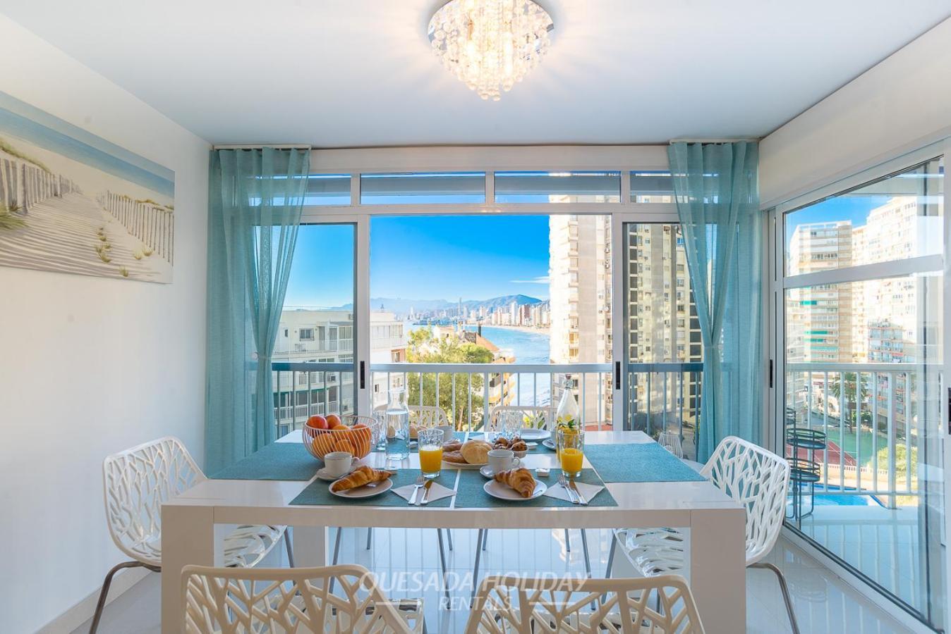 La Perla Benidorm Apartment Seaview & Pool Levante Beach Exterior foto